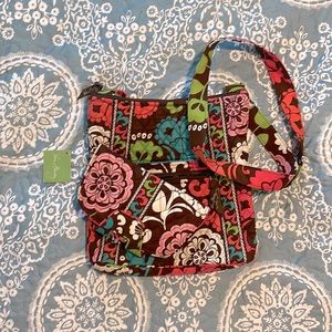 Satchel purse, cross body bag, boho, matching purse and wallet, great condition